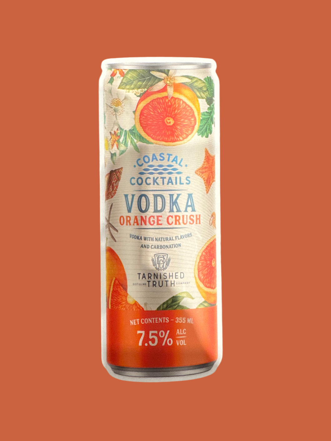 Coastal Cocktails Can Sticker