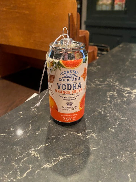 Coastal Cocktail Can Ornament