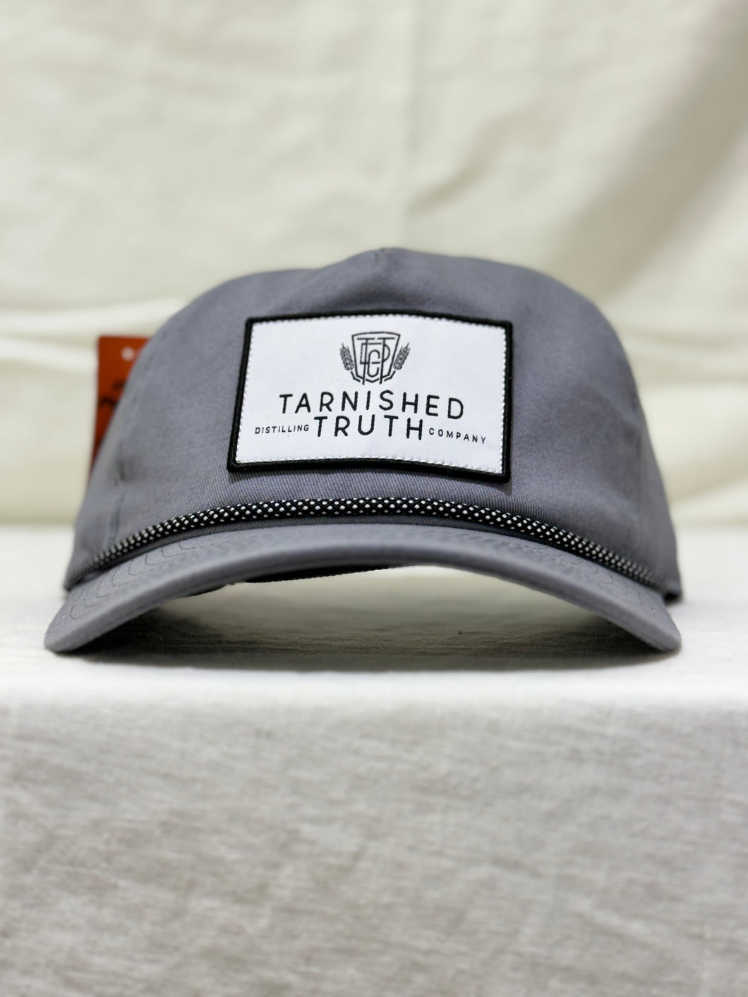 Tarnished Truth Hat - Steel & White Cord