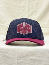 Load image into Gallery viewer, Tarnished Truth Hat- red and navy patch
