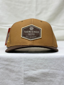 Tarnished Truth Hat- tan and brown patch