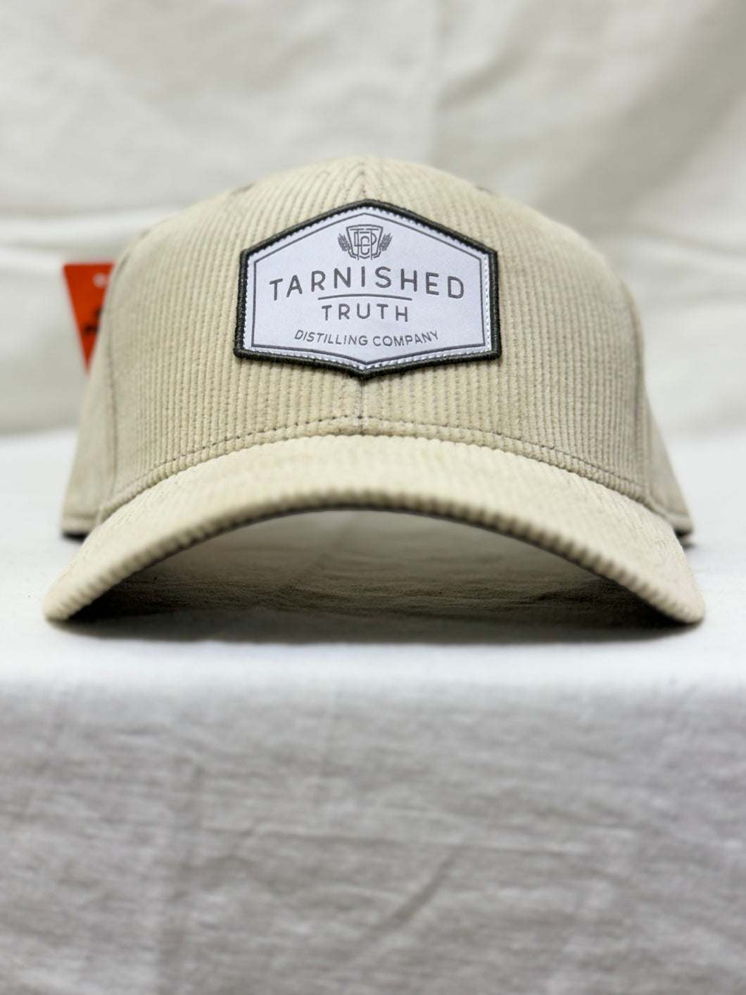 Tarnished Truth Hat - Cream Corduroy Patch