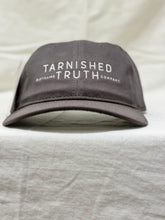 Load image into Gallery viewer, Tarnished Truth Hat- Dark Gray Embroidered dad hat
