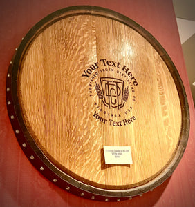 Custom Engraved Barrel Head with Ring