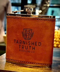 Rawhide Flask - Tarnished Truth