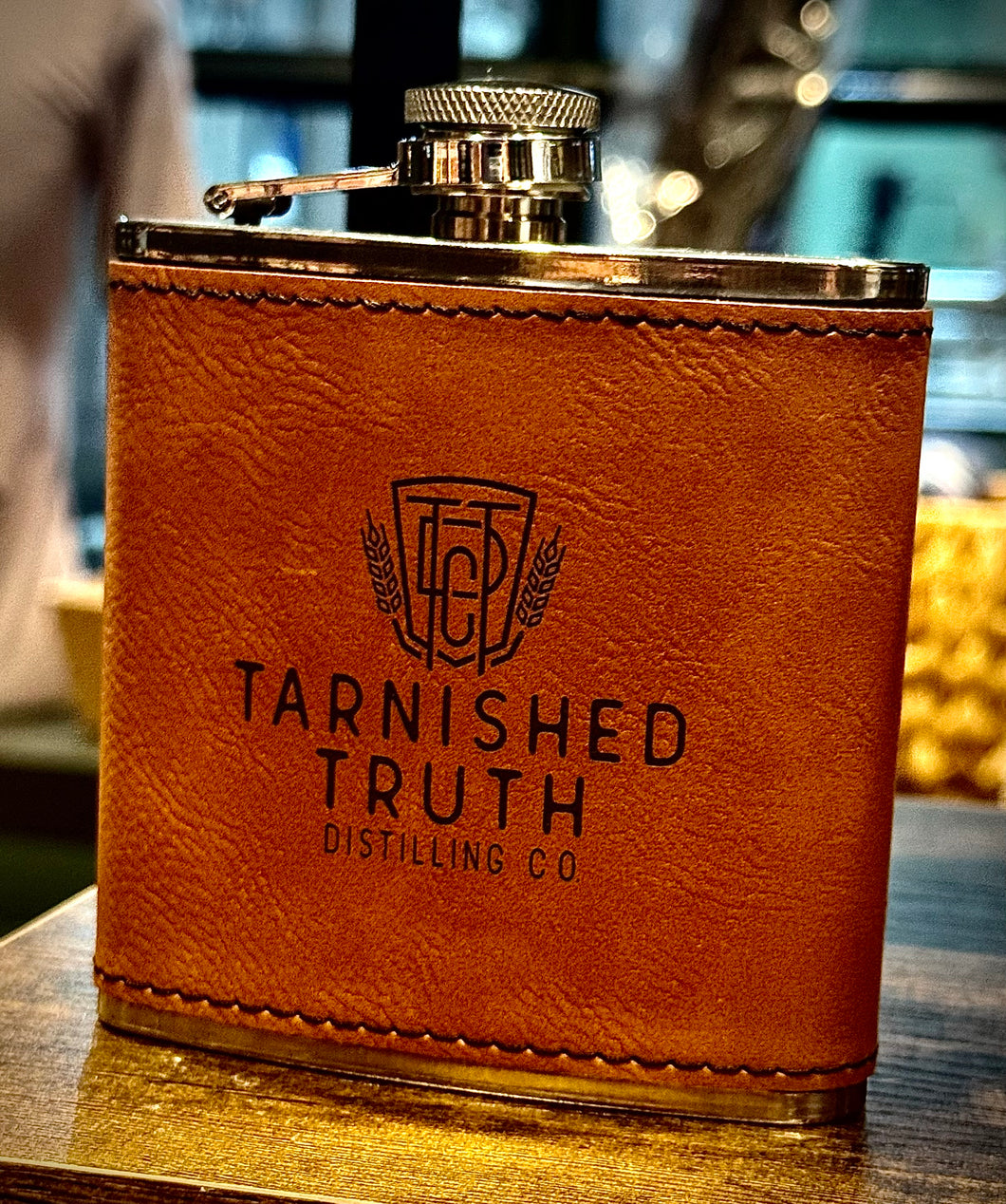 Rawhide Flask - Tarnished Truth