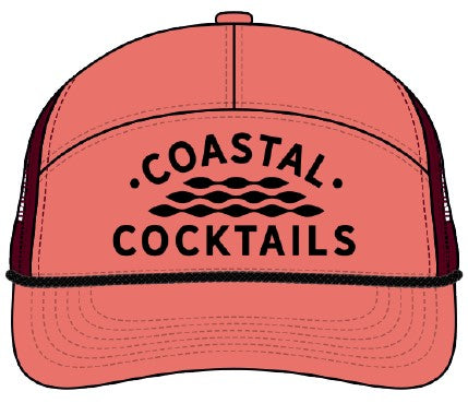 Coastal Cocktails Hat - Mango, 7 Panels
