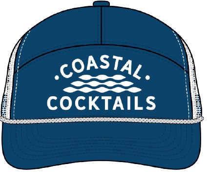 Coastal Cocktails Hat - Cobalt Blue, 7 Panels