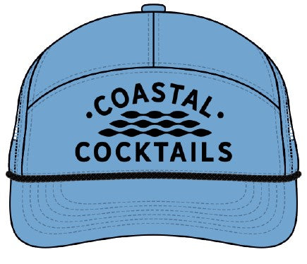 Coastal Cocktails Hat - Carolina Blue, 7 Panels